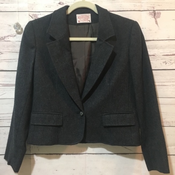 💎 VINTAGE PENDLETON VIRGIN WOOL BLAZER - Picture 2 of 8